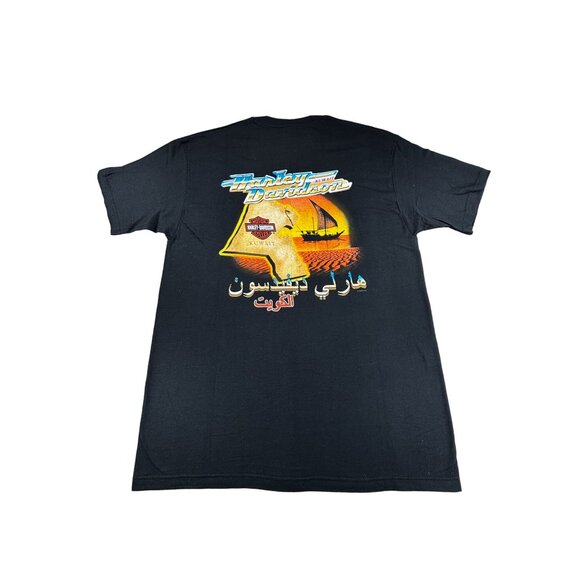 Vtg Harley Davidson Lyles Iron Horses T-Shirt 2000 Mens L Kuwait NWT Train - Picture 6 of 11